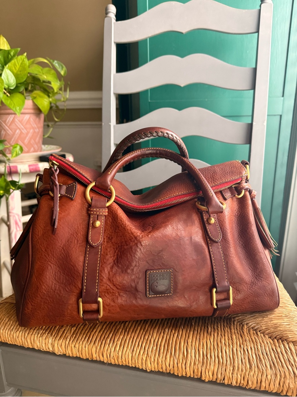 Dooney & Bourke Florentine satchel Vanchetta leather